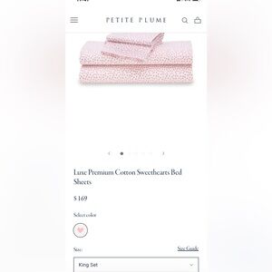 Luxe Premium Cotton Sweethearts Bed king sheets